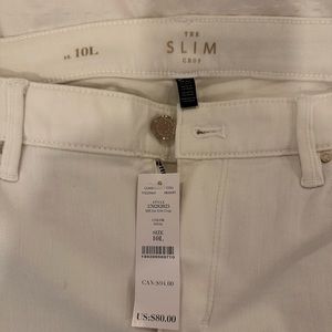 NWT White House Black Market Slim Cropped Jeans 10L